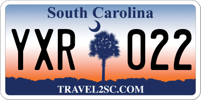 SC license plate YXR022