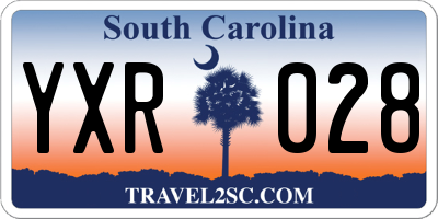 SC license plate YXR028