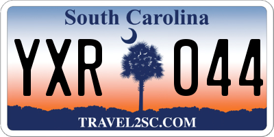 SC license plate YXR044