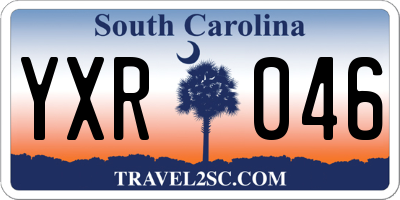 SC license plate YXR046