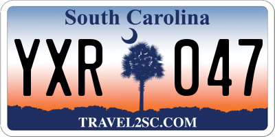 SC license plate YXR047