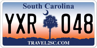 SC license plate YXR048