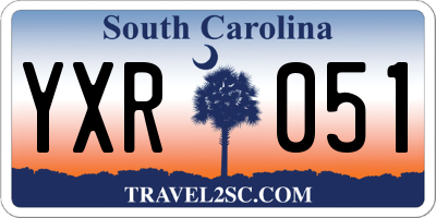 SC license plate YXR051