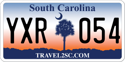 SC license plate YXR054