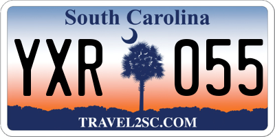 SC license plate YXR055