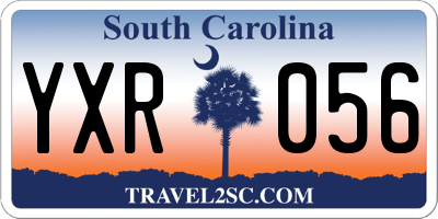SC license plate YXR056