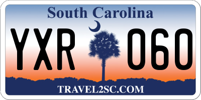 SC license plate YXR060