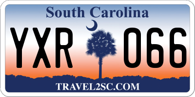 SC license plate YXR066
