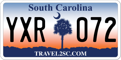 SC license plate YXR072