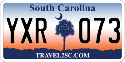 SC license plate YXR073