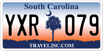 SC license plate YXR079
