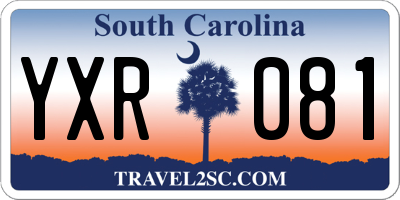 SC license plate YXR081
