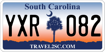 SC license plate YXR082