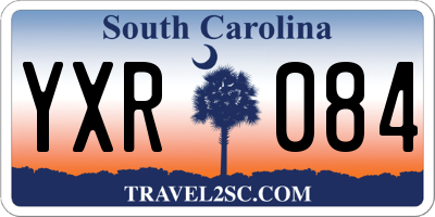 SC license plate YXR084
