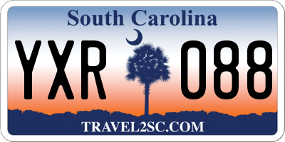 SC license plate YXR088