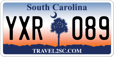 SC license plate YXR089