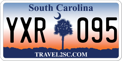 SC license plate YXR095
