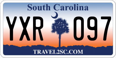 SC license plate YXR097