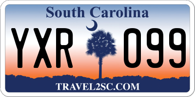 SC license plate YXR099