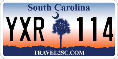 SC license plate YXR114