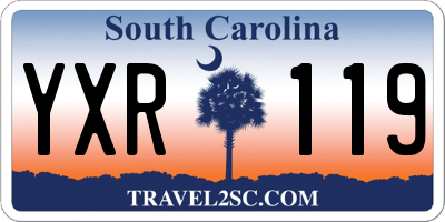 SC license plate YXR119