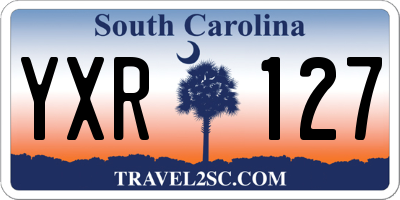SC license plate YXR127