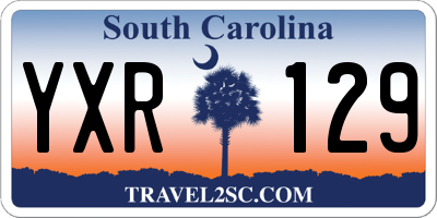SC license plate YXR129
