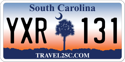 SC license plate YXR131