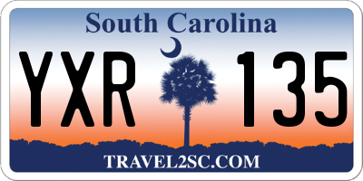 SC license plate YXR135