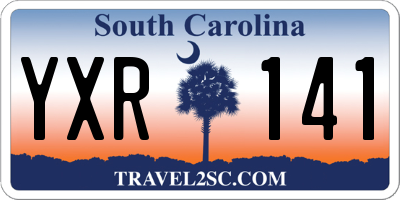 SC license plate YXR141