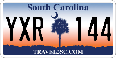 SC license plate YXR144