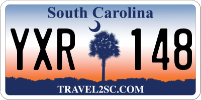 SC license plate YXR148
