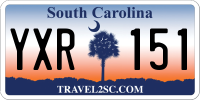 SC license plate YXR151