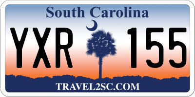 SC license plate YXR155
