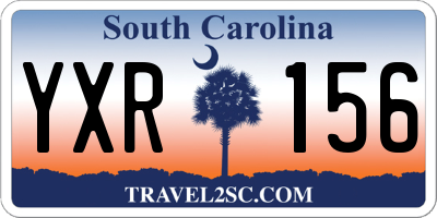 SC license plate YXR156