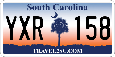 SC license plate YXR158