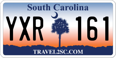 SC license plate YXR161