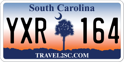 SC license plate YXR164
