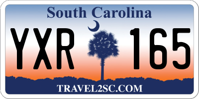 SC license plate YXR165