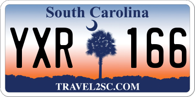 SC license plate YXR166