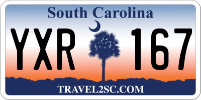 SC license plate YXR167