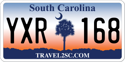 SC license plate YXR168