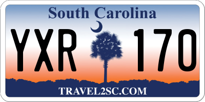 SC license plate YXR170