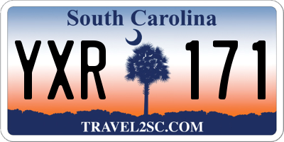 SC license plate YXR171