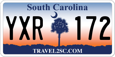 SC license plate YXR172