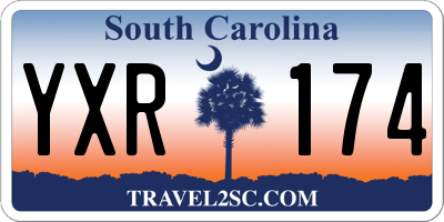 SC license plate YXR174