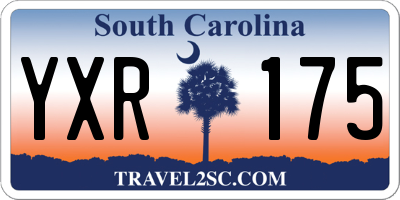 SC license plate YXR175