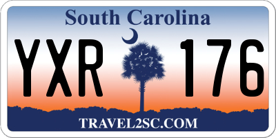 SC license plate YXR176