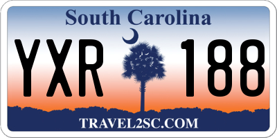SC license plate YXR188