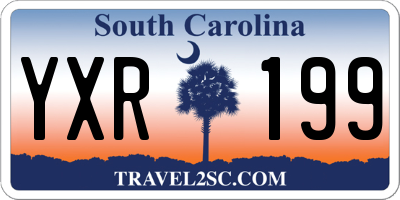 SC license plate YXR199